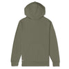 RARILETO Logo Hoodie in army green, back view offering fresh, rugged style. Rarileto