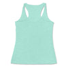 Back Mint Triblend: AI Triblend Racerback Tank in Mint Triblend - Back View

