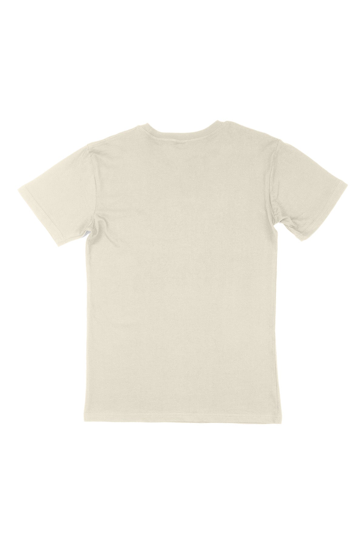 Natural graphic tee back flat lay — RARILETO Chicken Classic Tee