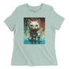 ABSTRACT CAT Crewneck Tee - Rarileto