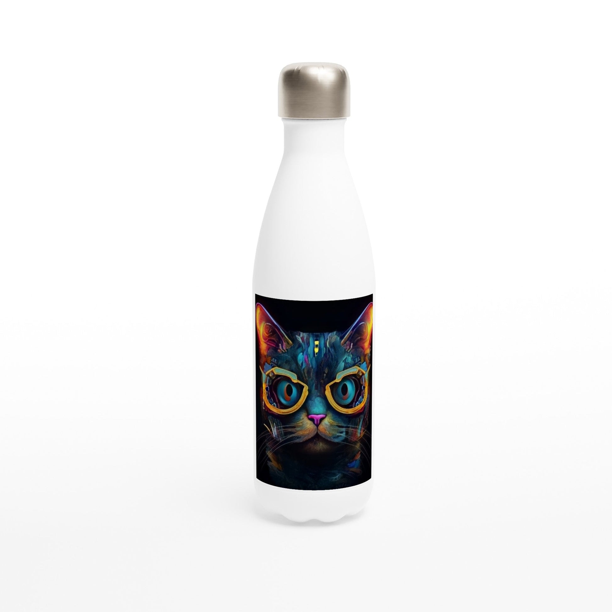 AESTHETIC CAT GLOW Water Bottle - Rarileto