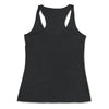 Back Solid Black Triblend: AI Triblend Racerback Tank in Solid Black Triblend - Back View






