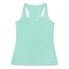 Back Mint Triblend: AI Triblend Racerback Tank in Mint Triblend - Back View

