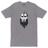 Carbon Grey Front View of ANCIENT TRIBAL CAVEMAN Premium Heavyweight T-Shirt