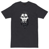 Charcoal Heather Front View of ANCIENT TRIBAL CAVEMAN Premium Heavyweight T-Shirt