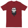 Brick Red Front View of ANCIENT TRIBAL CAVEMAN Premium Heavyweight T-Shirt