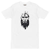 White Front View of ANCIENT TRIBAL CAVEMAN Premium Heavyweight T-Shirt