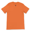 ANCIENT TRIBE CAVEMAN Premium Crewneck T-Shirt in Orange - Rarileto - Back
