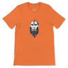 ANCIENT TRIBE CAVEMAN Premium Crewneck T-Shirt in Orange - Rarileto - Front
