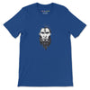 ANCIENT TRIBE CAVEMAN Premium Crewneck T-Shirt in Royal - Rarileto - Front
