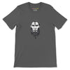 ANCIENT TRIBE CAVEMAN Premium Crewneck T-Shirt in Asphalt - Rarileto - Front

