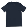 ANCIENT TRIBE CAVEMAN Premium Crewneck T-Shirt in Navy - Rarileto - Back





