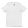 ANCIENT TRIBE CAVEMAN Premium Crewneck T-Shirt in White - Rarileto - Back
