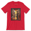 Front Red: ANDROID ANGELS IN LOVE Premium Crewneck T-Shirt in Red