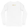 Back White: ANGEL ROBOTS Long Sleeve Tee in White - Back View