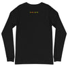 Back Black: ANGEL ROBOTS Long Sleeve Tee in Black - Back View