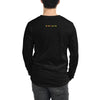 Back View on Model Black: ANGEL ROBOTS Long Sleeve Tee in Black - Back View on Model