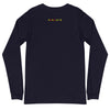 Back Navy: ANGEL ROBOTS Long Sleeve Tee in Navy - Back View