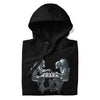 APE CHESS Hoodie in Black - Rarileto - Folded Front View