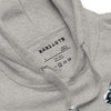 APE CHESS Hoodie in Sports Grey - Rarileto - Neck Front View Close Up