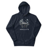 APE CHESS Hoodie in Navy - Rarileto - Front View