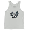 Front Silver: APES Tank Top in Silver - Front View