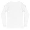 Back White: APES VS. KINGS Long Sleeve Tee in White - Back View