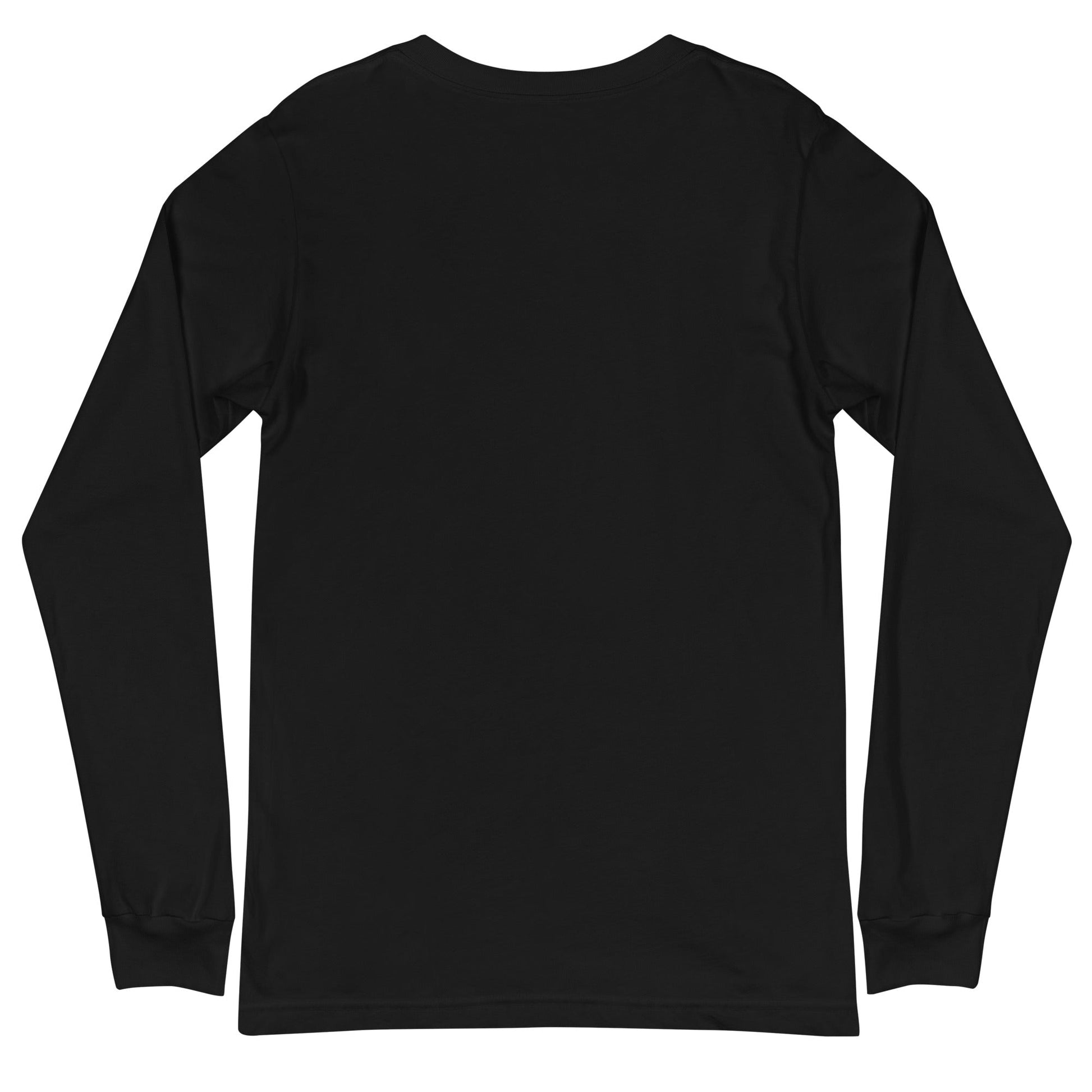 Back Black: APES VS. KINGS Long Sleeve Tee in Black - Back View