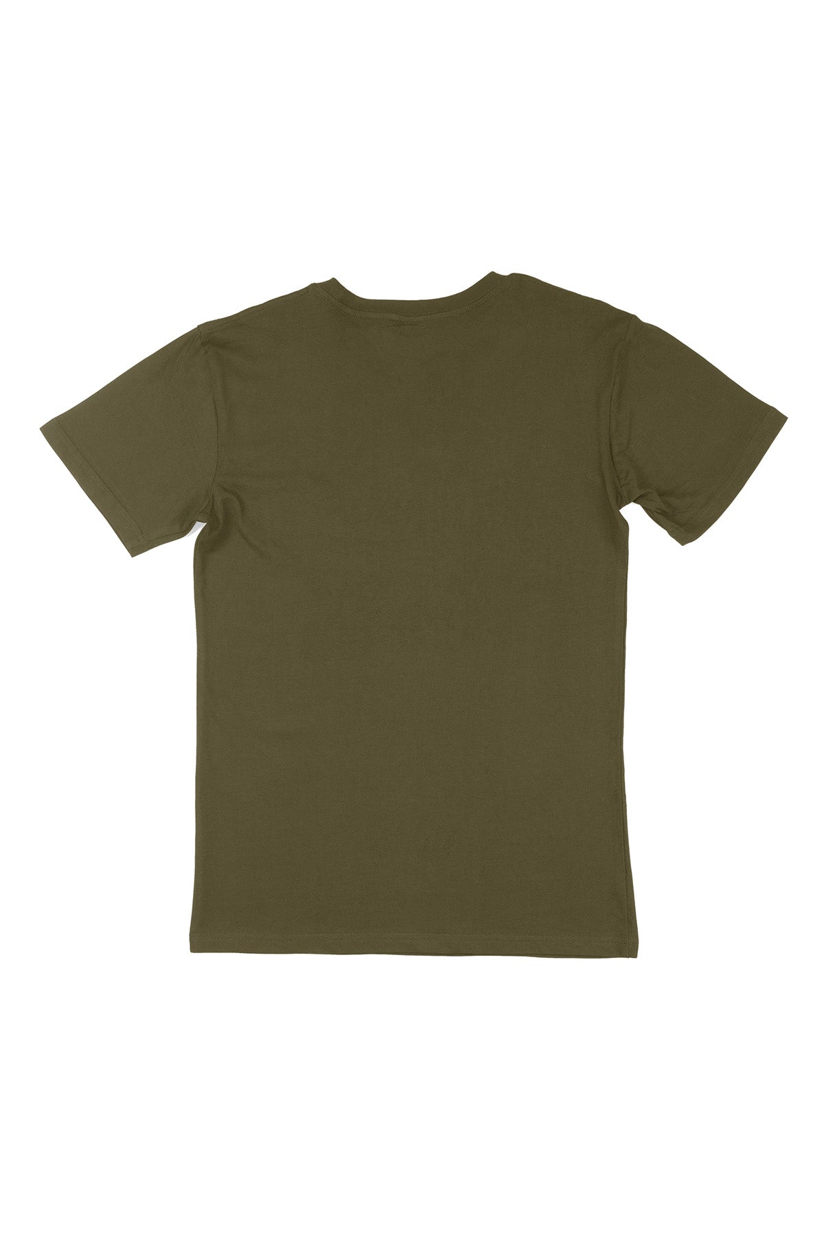 Army graphic tee back flat lay — RARILETO Logo Classic Tee