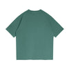 ATIEVE Unisex Faded Raw Hem T-Shirt in Vintage Green - Rarileto - Back View