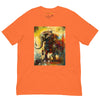 Orange Front View of BAROQUE ELEPHANT DESIGN Premium Crewneck T-Shirt