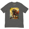 Asphalt Front View of BAROQUE ELEPHANT DESIGN Premium Crewneck T-Shirt