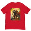 Red Front View of BAROQUE ELEPHANT DESIGN Premium Crewneck T-Shirt