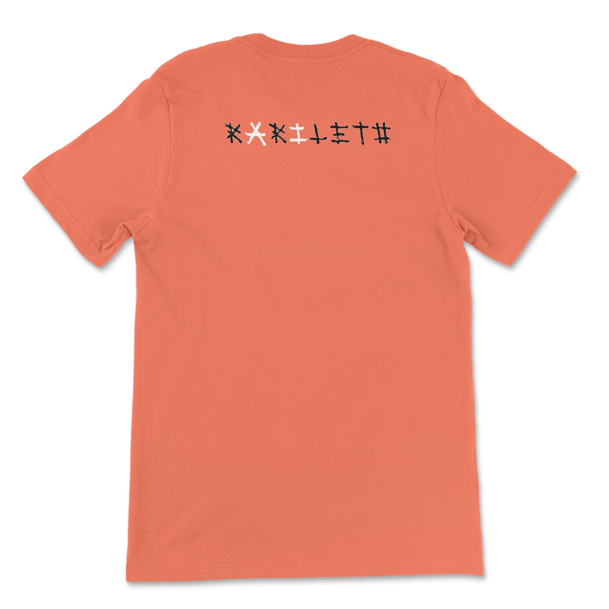 Back Coral: BAT BOY Premium Crewneck T-Shirt in Coral