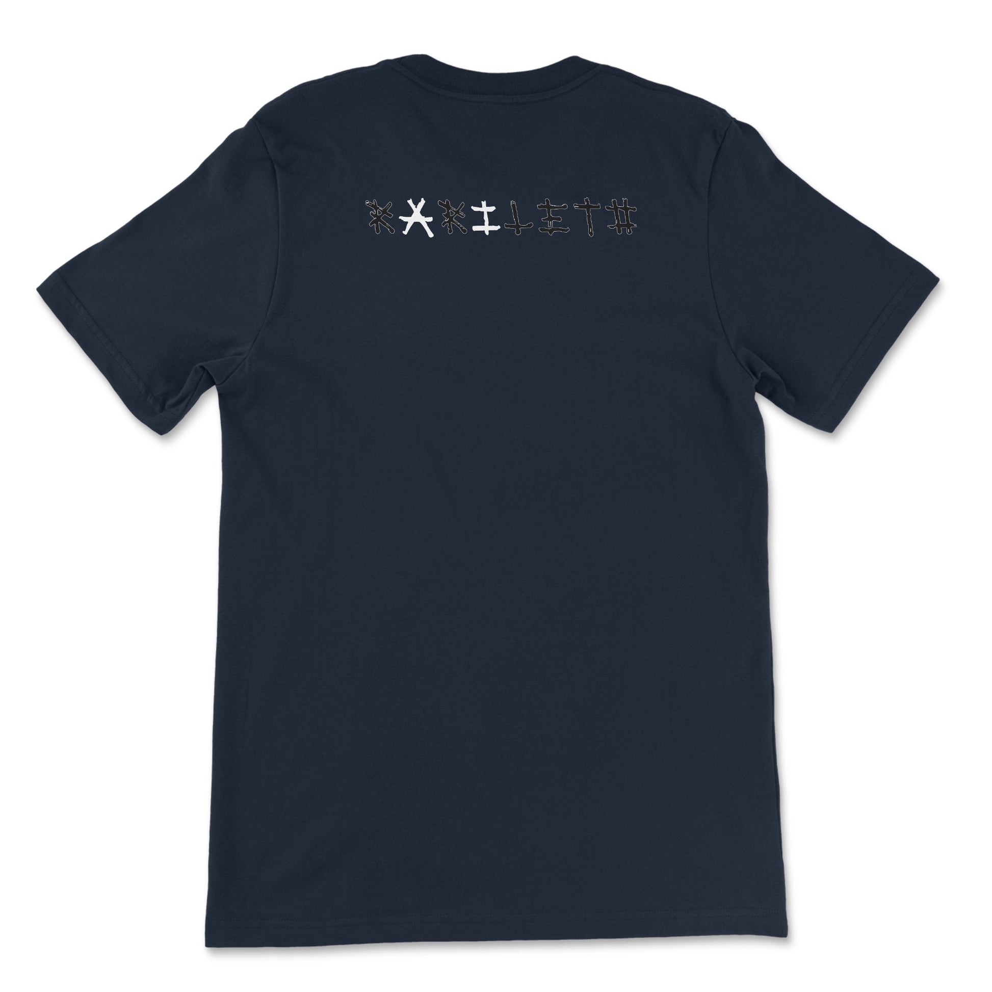 Back Navy: BAT BOY Premium Crewneck T-Shirt in Navy