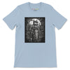 Front Light Blue: BAT BOY Premium Crewneck T-Shirt in Light Blue