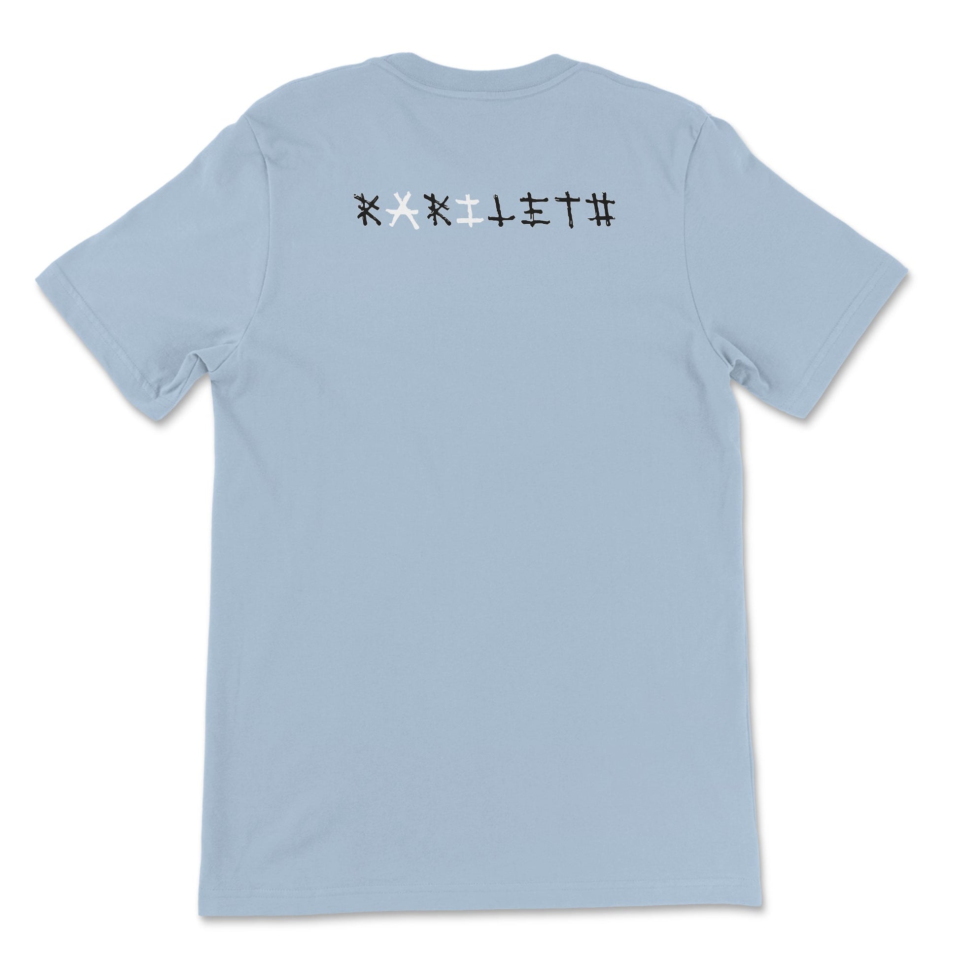 Back Light Blue: BAT BOY Premium Crewneck T-Shirt in Light Blue