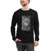 Front View on Model Black: BATGIRL 2050 Long Sleeve Tee in Black - Front View on Model

