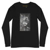 Front Black: BATGIRL 2050 Long Sleeve Tee in Black - Front View

