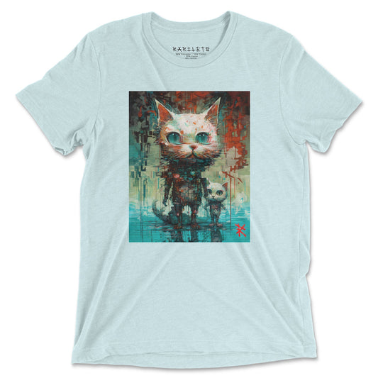 BIG CAT SMALL CAT Unisex Triblend T-Shirt - Rarileto