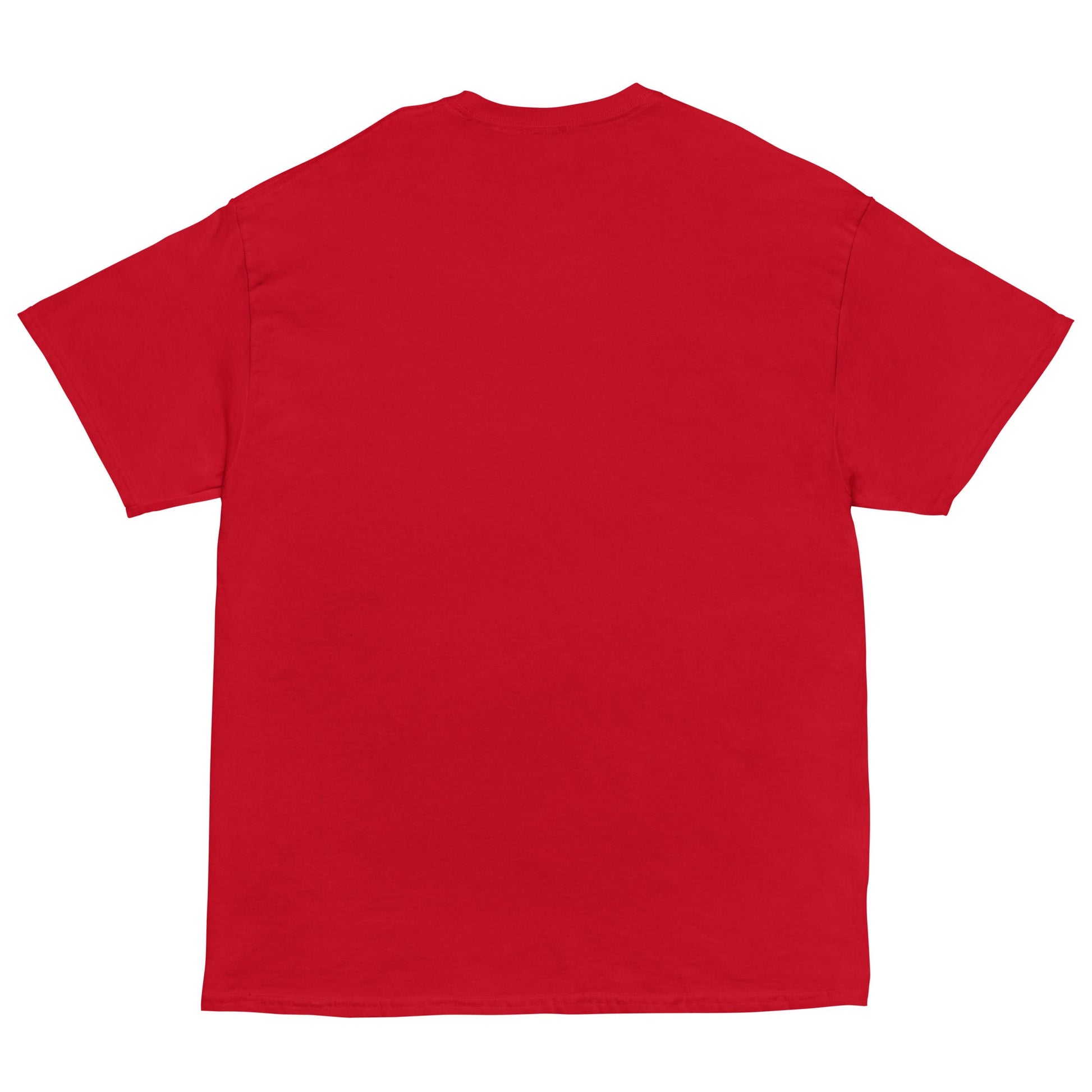 BIG & SMALL CATS Classic T-Shirt in Red - Rarileto - Back View