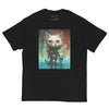 BIG & SMALL CATS Classic T-Shirt in Black - Rarileto - Front View