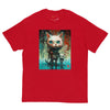 BIG & SMALL CATS Classic T-Shirt in Red - Rarileto - Front View