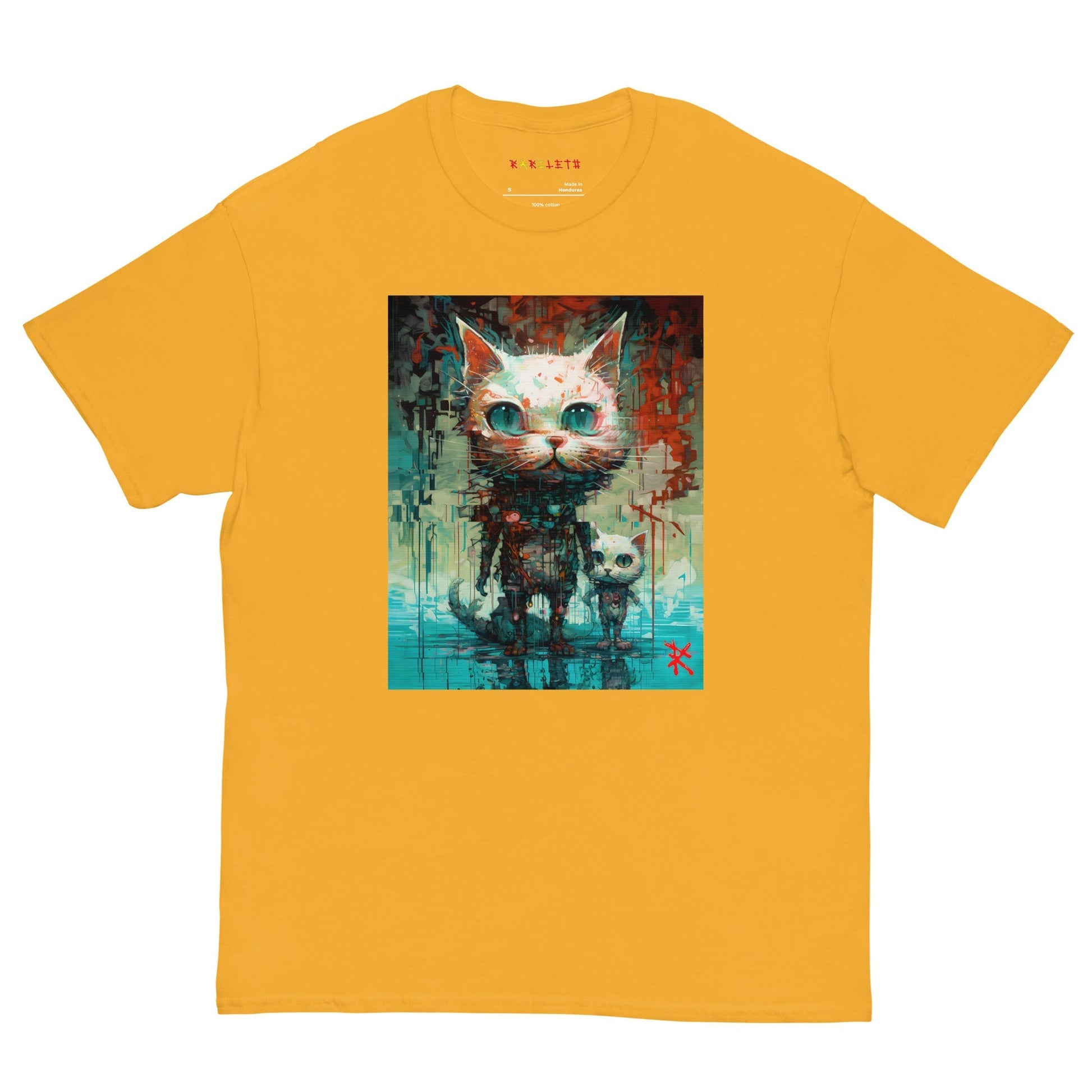 BIG & SMALL CATS Classic T-Shirt in Daisy - Rarileto - Front View