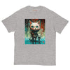 BIG & SMALL CATS Classic T-Shirt in Sports Grey - Rarileto - Front View