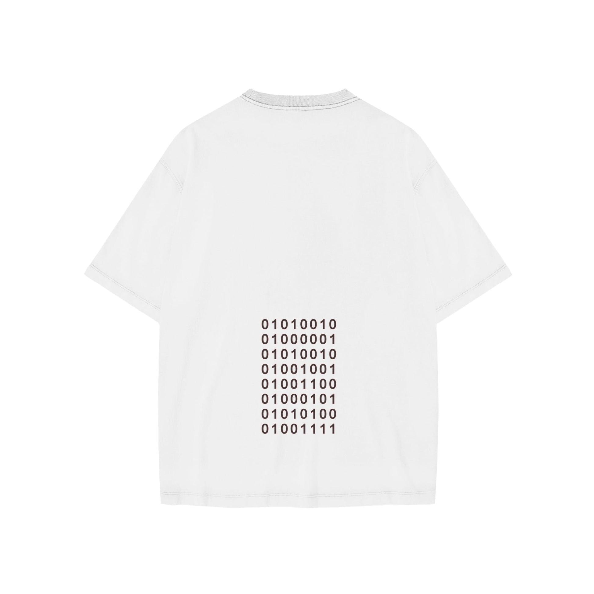 BINARY CODE Unisex 100% Cotton Loose Basic Tee - Rarileto