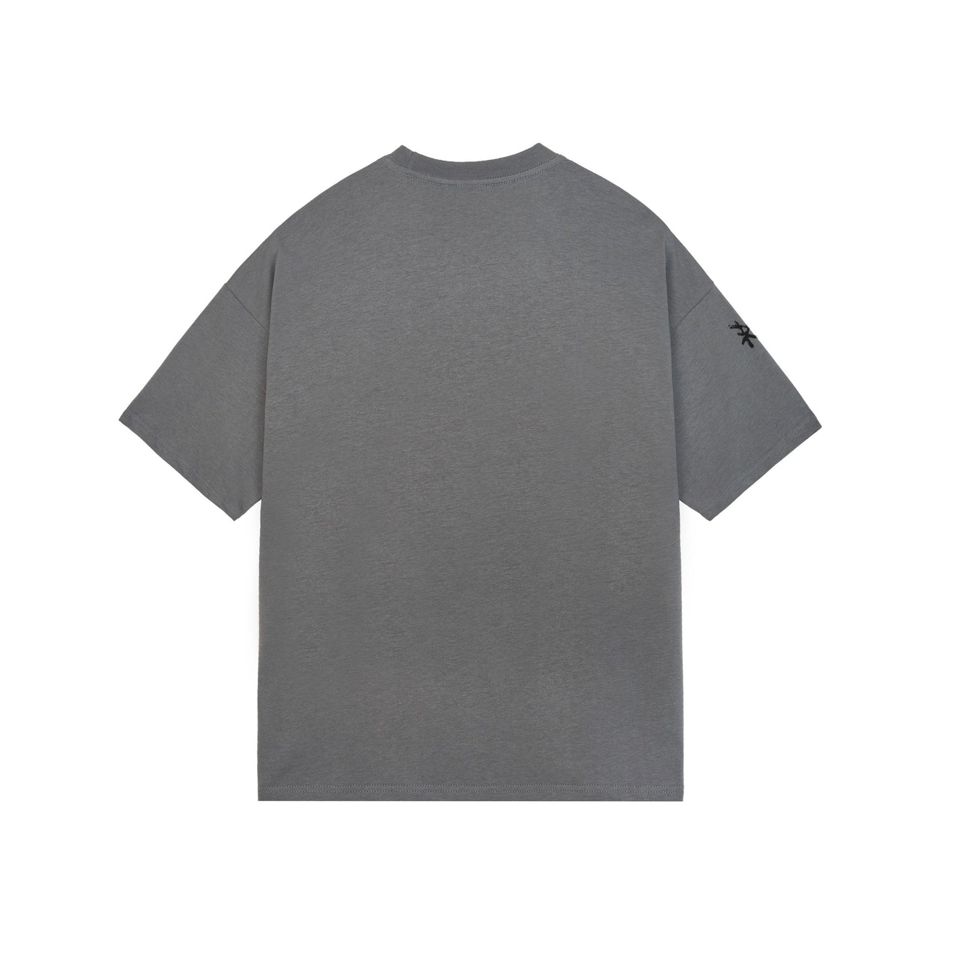 Back: BORRE Boxy T-Shirt in Graphite Gray - Rarileto
