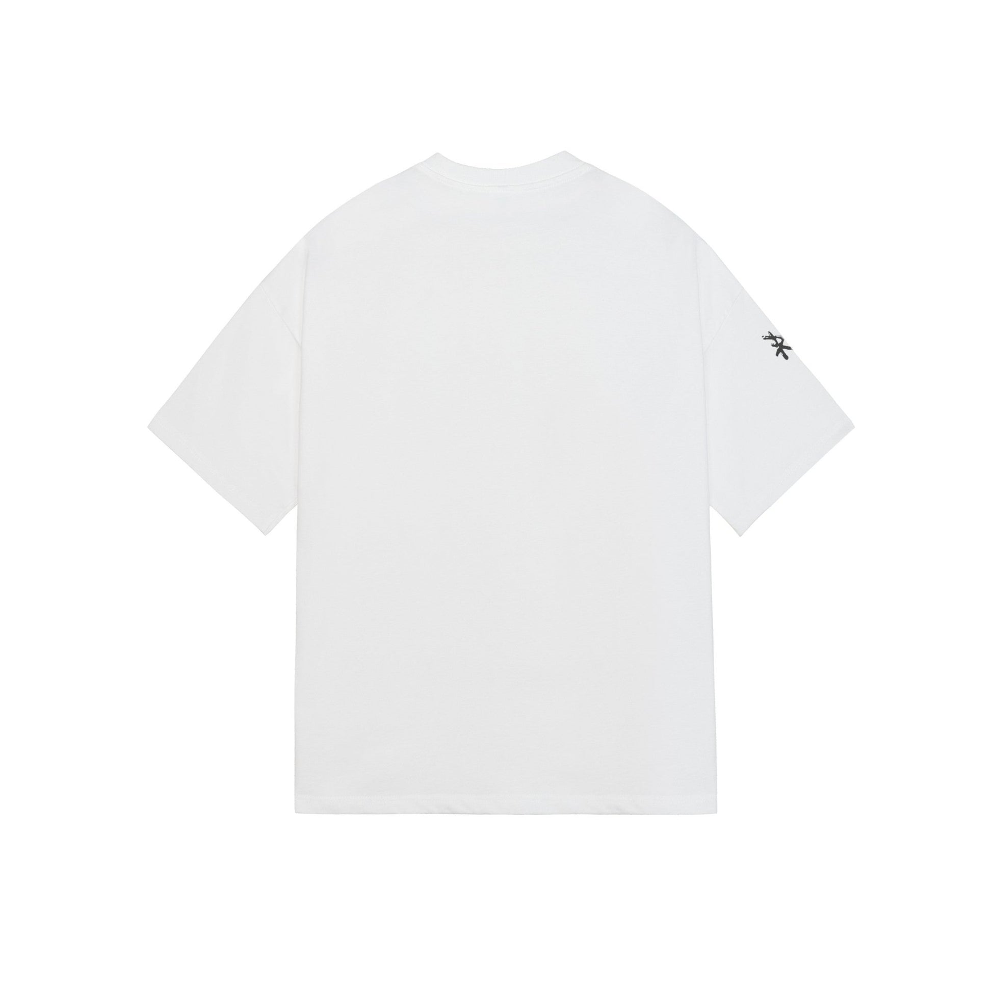 Back: BORRE Boxy T-Shirt in White - Rarileto
