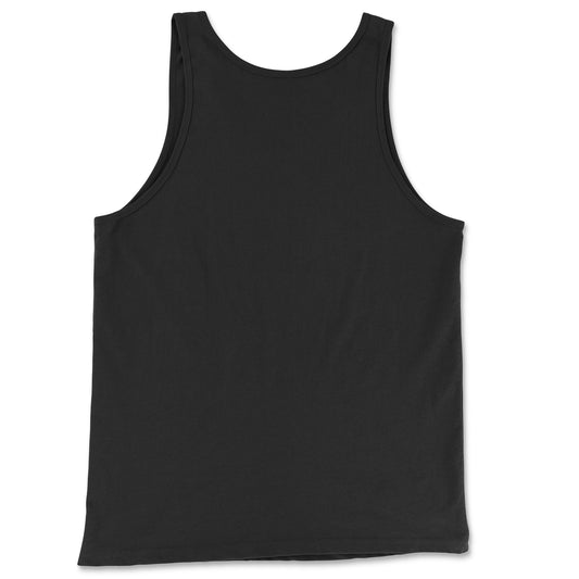 Back Black: BRAINY APE Tank Top in Black - Back View