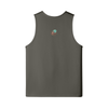 Back: BUG Longline Loose Tank in Charcoal Grey - Rarileto
